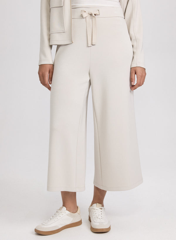 laura Pull-On Wide-Leg Pants