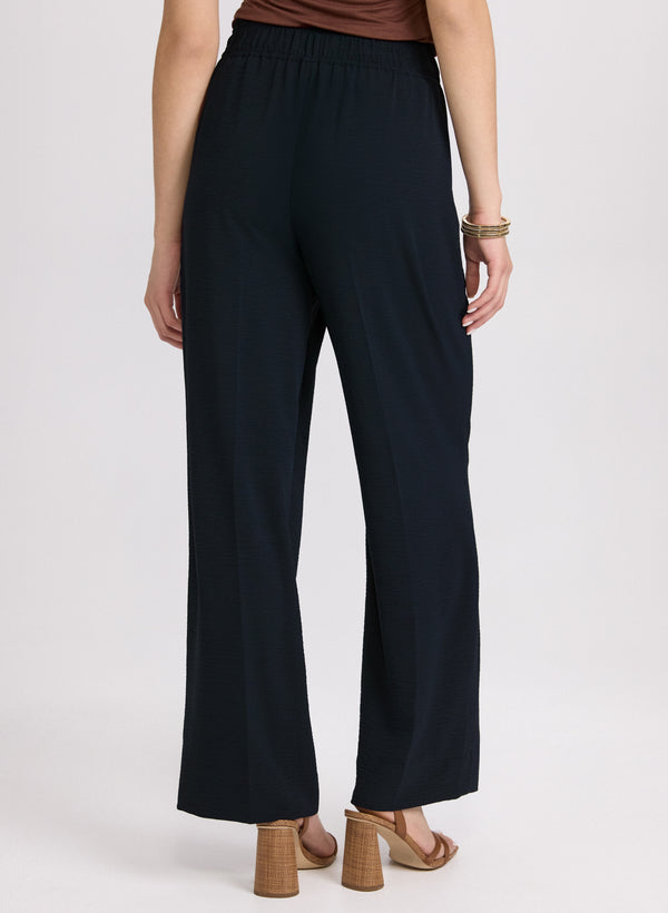 Laura Pull-On Wide-Leg Pants