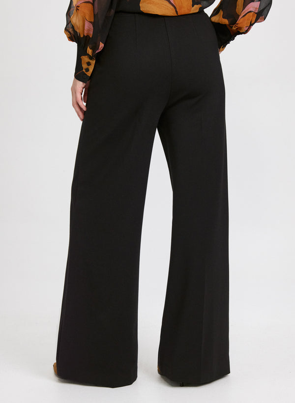 Laura Pull-On Wide-Leg Pants