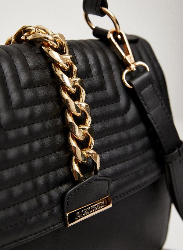 Laura Quilted Chain Detail Satchel