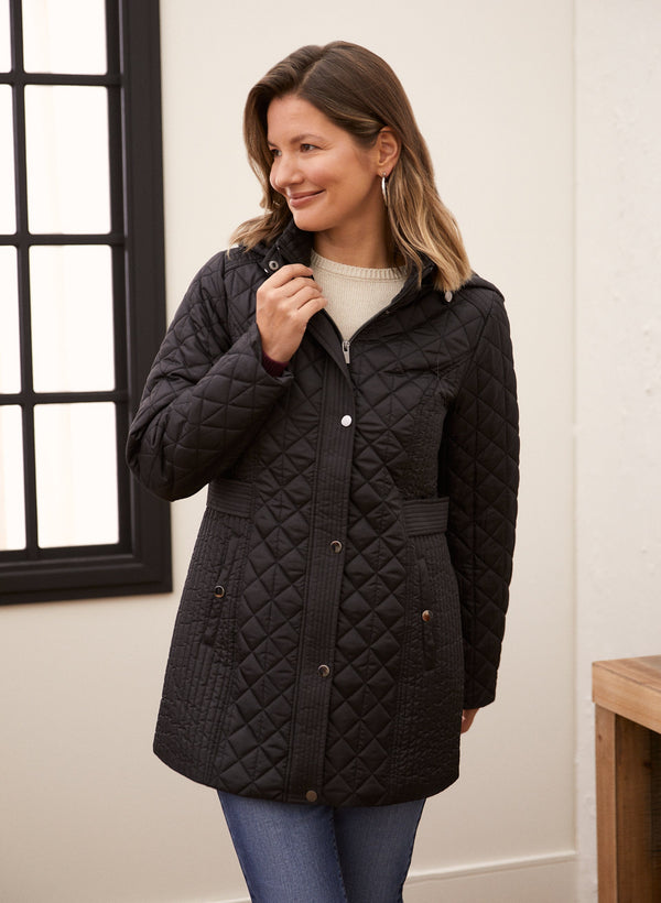 laura Quilted Vegan Down Coat