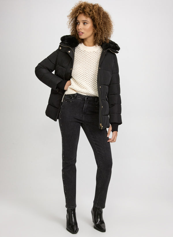 Laura Quilted Zip Coat