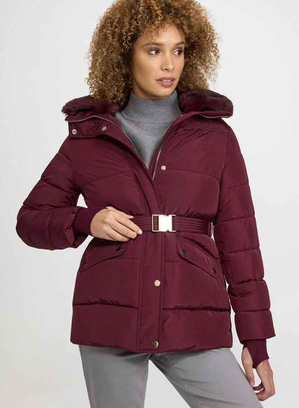 laura Quilted Zip Coat