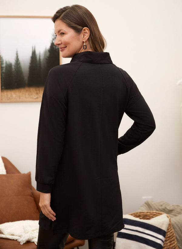 Laura Quilted Zipper Trim Tunic