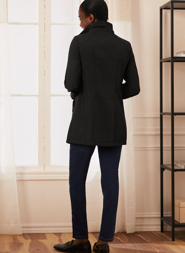 Laura Removable Hood Raincoat