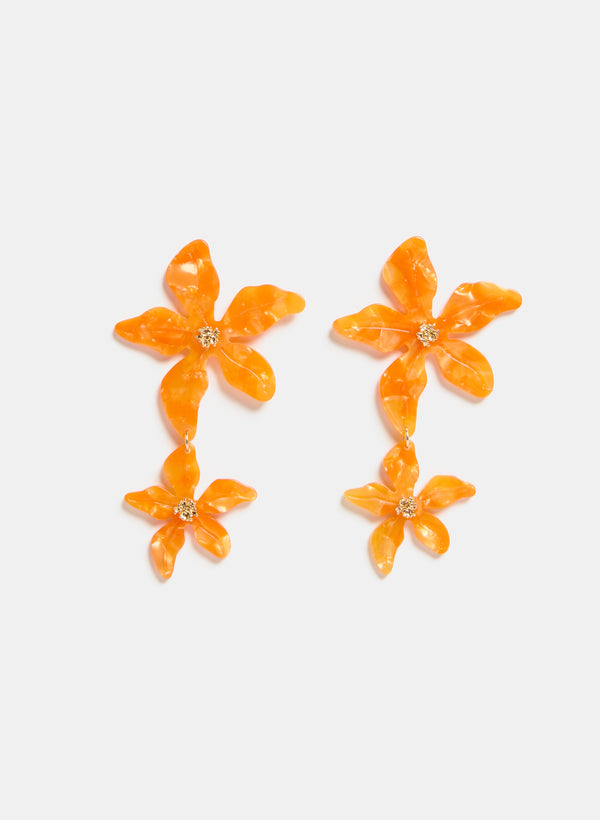laura Resin Flower Earrings
