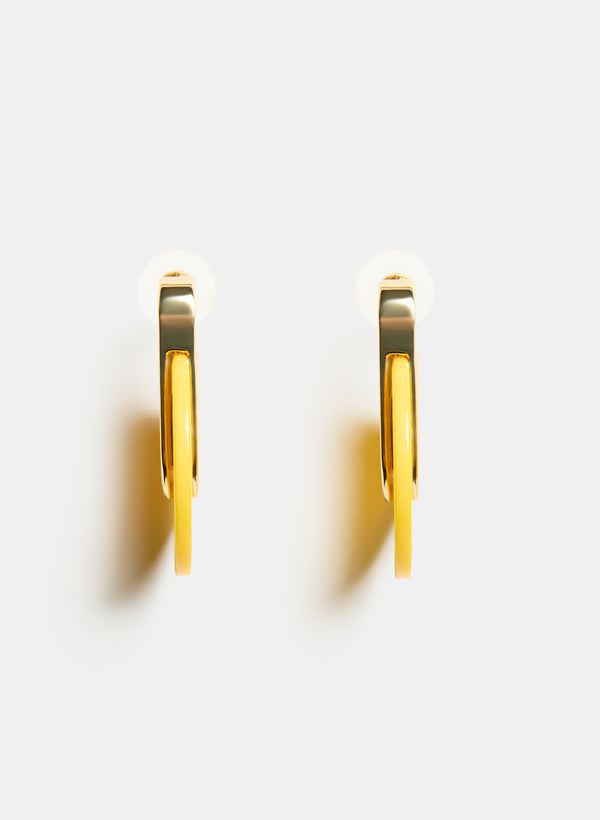 Laura Resin Half-Circle Earrings