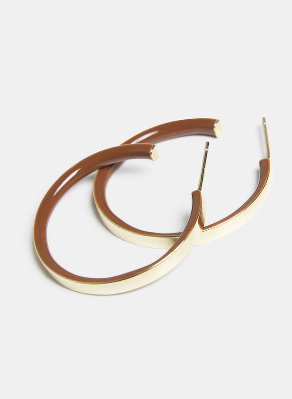 Laura Resin Hoop Earrings