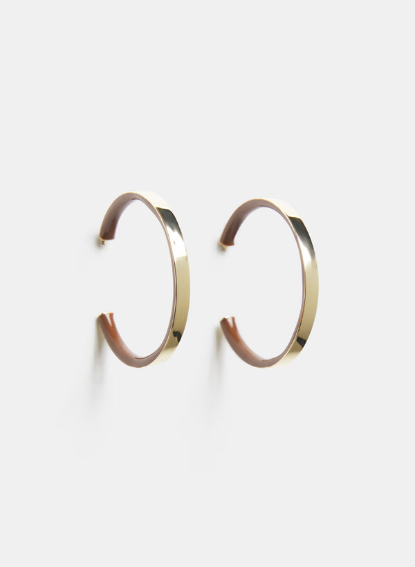 laura Resin Hoop Earrings