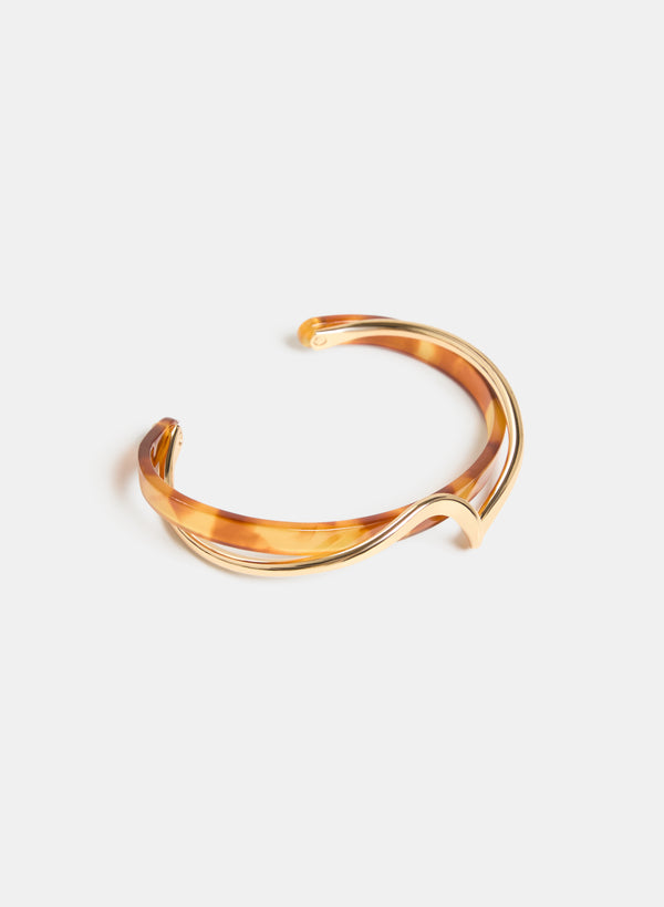 laura Resin & Metal Cuff Bracelet