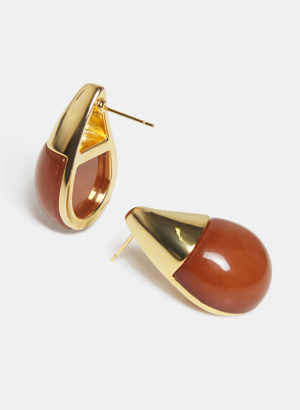 Laura Resin Teardrop Earrings