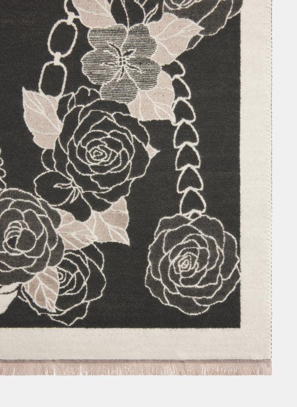 Laura Reversible Floral Scarf