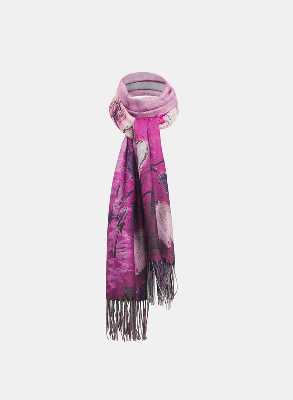 laura Reversible Floral Scarf
