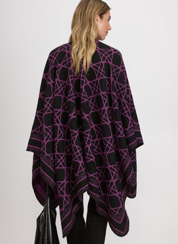 Laura Reversible Geometric Poncho