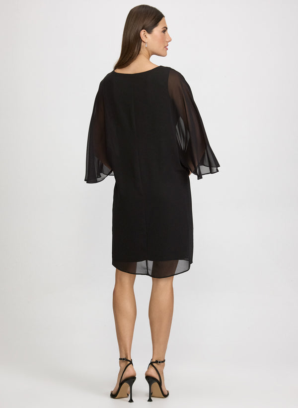 Laura Rhinestone Bar Detail Dress