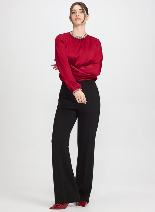 Laura Rhinestone Detail Blouse