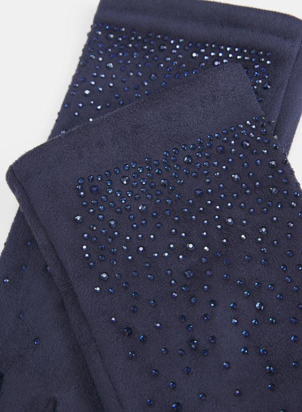 Laura Rhinestone Detail Gloves