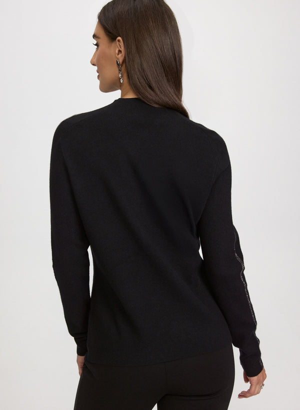 Laura Rhinestone Detail Sweater