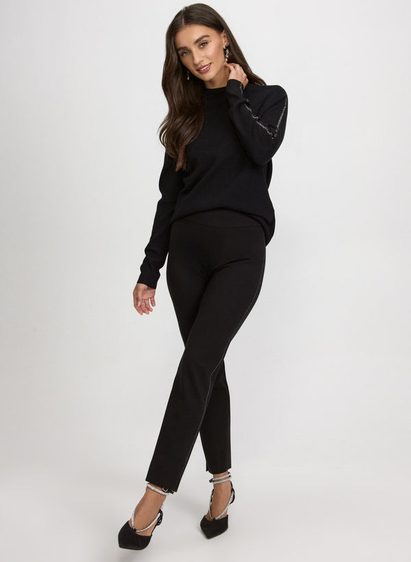 Laura Rhinestone Detail Sweater