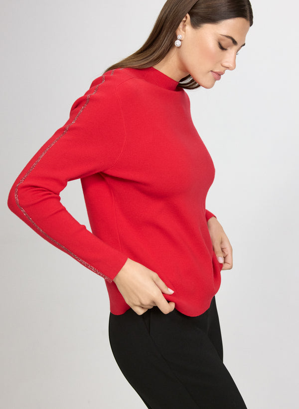 Laura Rhinestone Detail Sweater