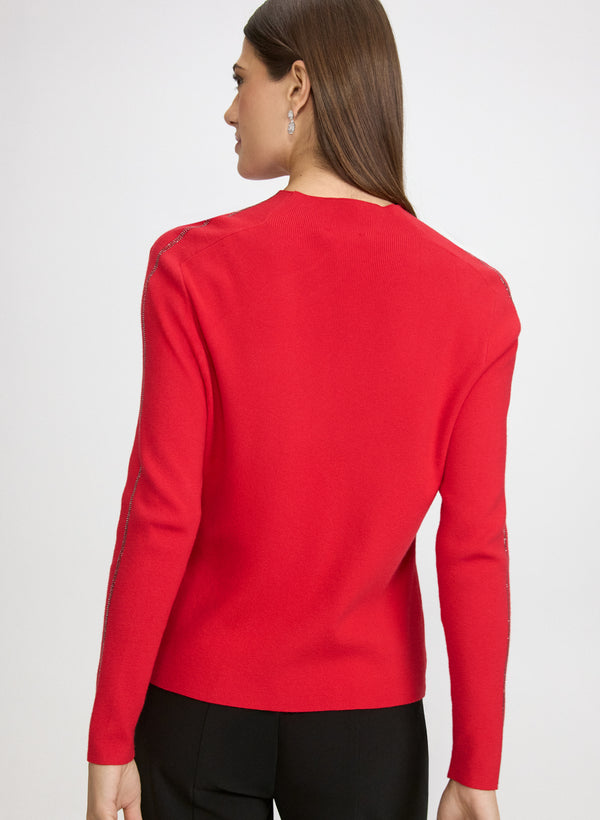 Laura Rhinestone Detail Sweater