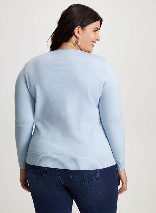 Laura Rhinestone Detail Sweater