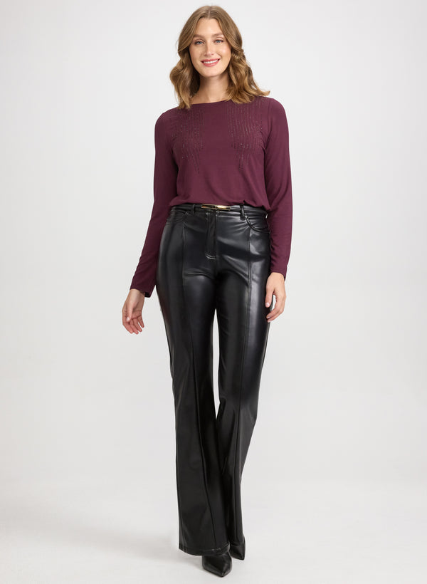 Laura Rhinestone Detail T-Shirt