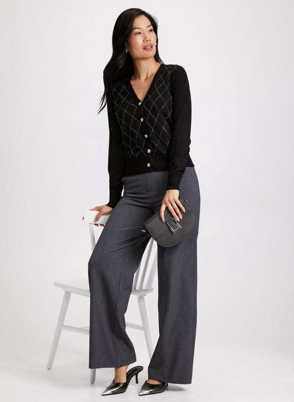 Laura Rhinestone Embellished Cardigan