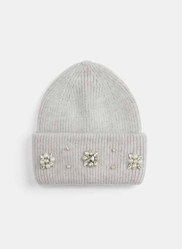 laura Rhinestone Embellished Tuque