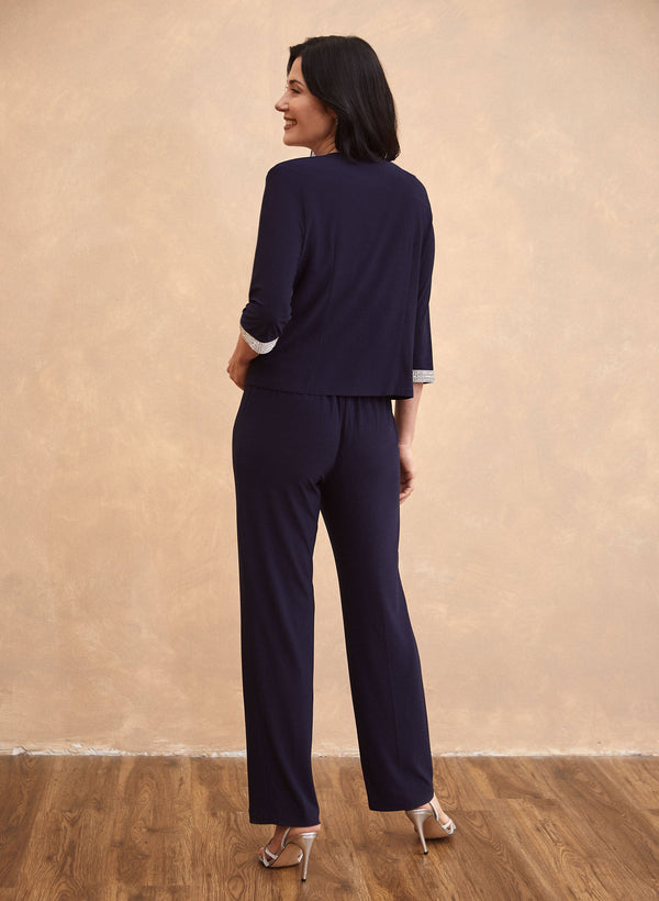 Laura Rhinestone Jacket Cami & Pants Set