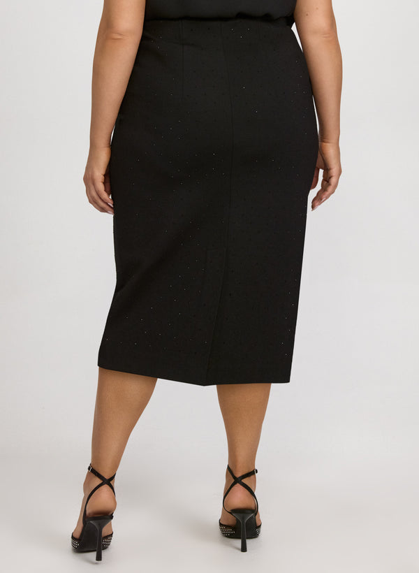Laura Rhinestone Pencil Skirt