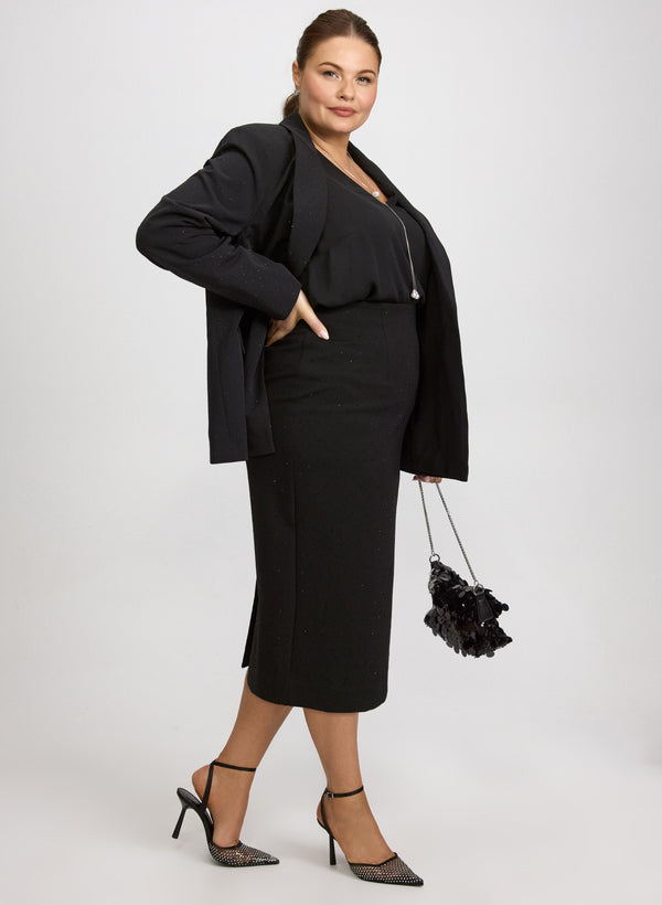 Laura Rhinestone Pencil Skirt