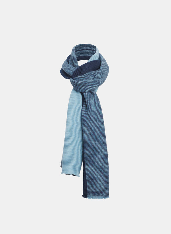 laura Ribbed Colour Block Scarf