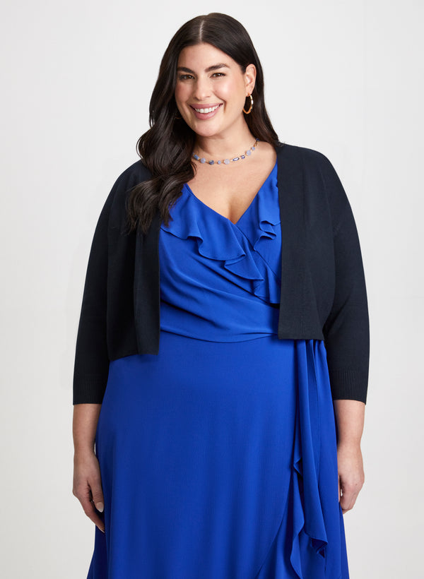 laura Ribbed Knit Cardigan