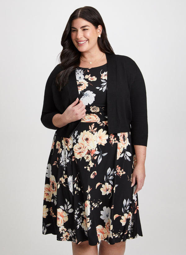 laura Ribbed Knit Cardigan