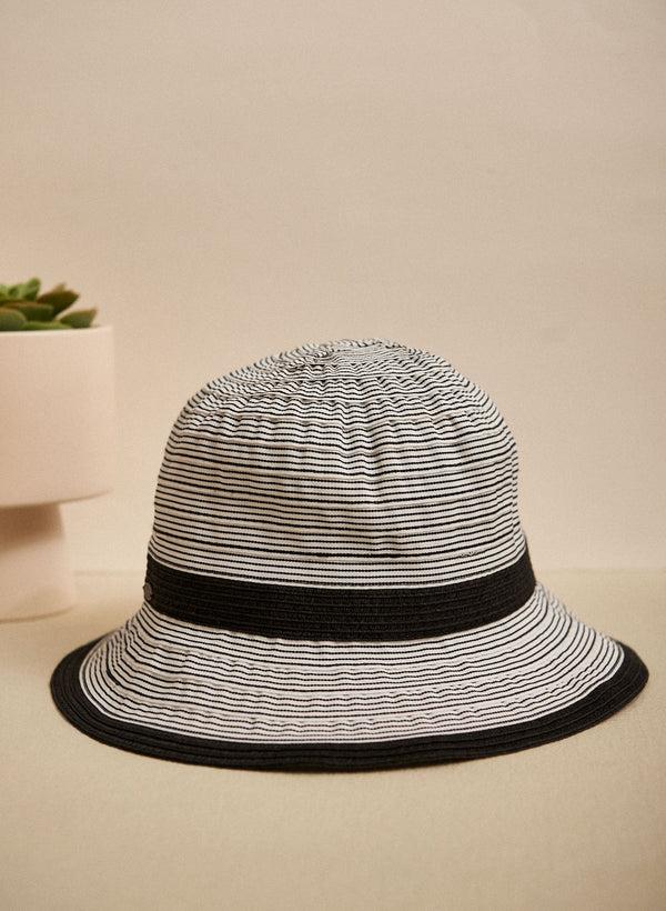 laura Ribbon Trim Cloche Hat