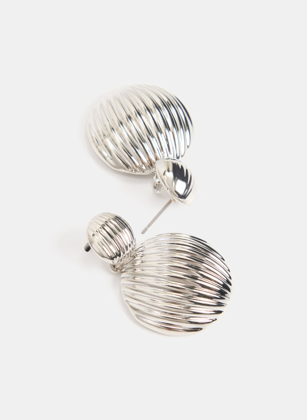 Laura Ridged Dome Earrings