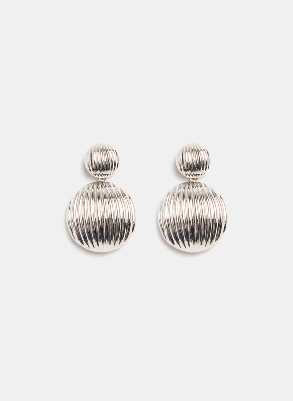 laura Ridged Dome Earrings