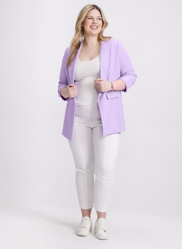 laura Rolled Sleeve Blazer & Sofia Slim-Leg Pants