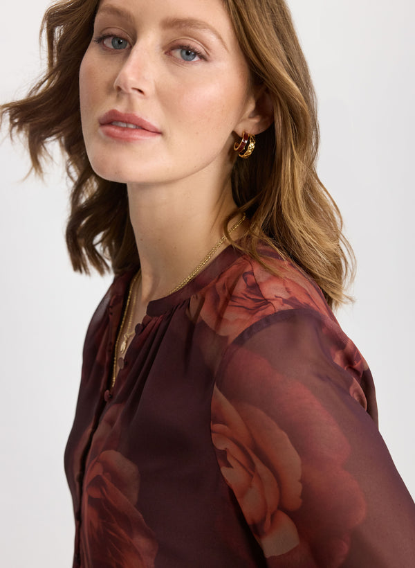 Laura Rose Print Blouse