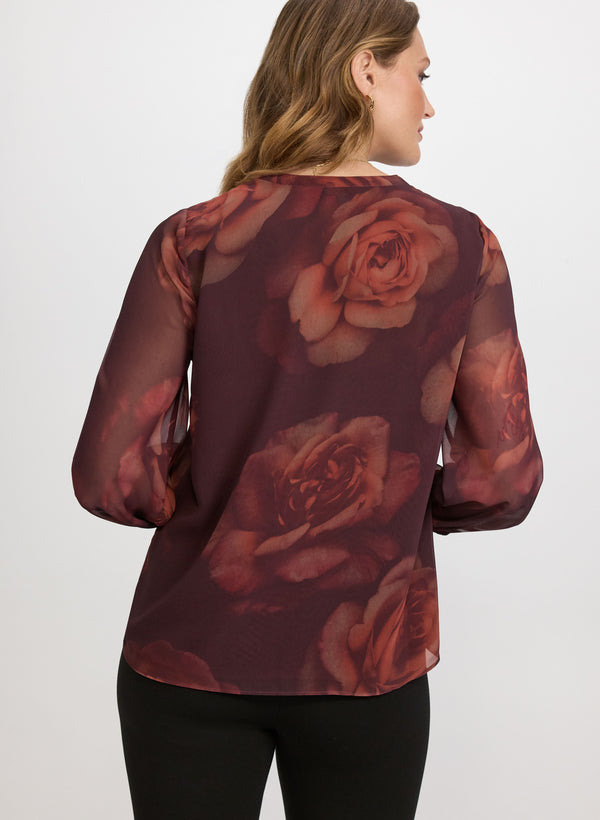 Laura Rose Print Blouse