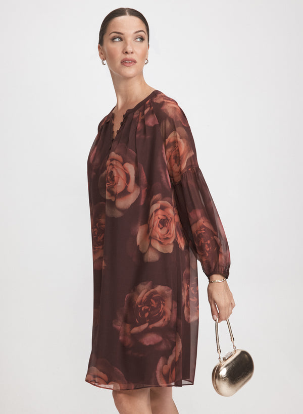 Laura Rose Print Dress