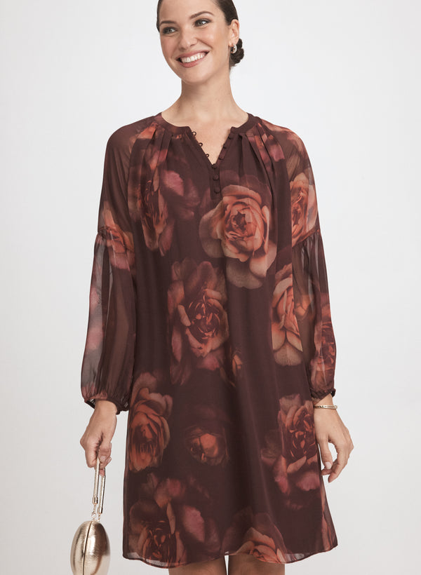 Laura Rose Print Dress