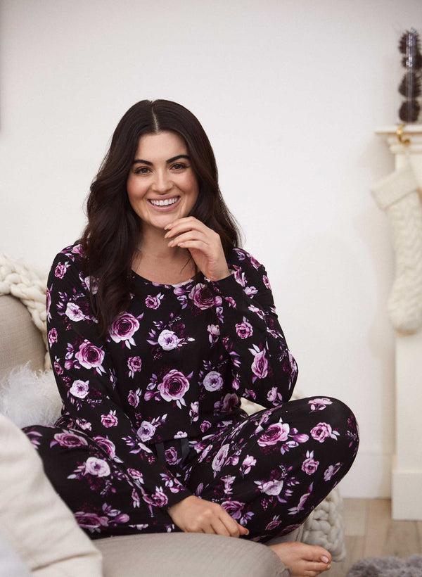 Laura Rose Print Pyjama Top
