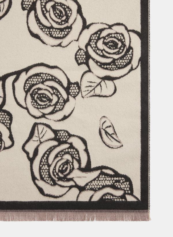 Laura Rose Print Scarf