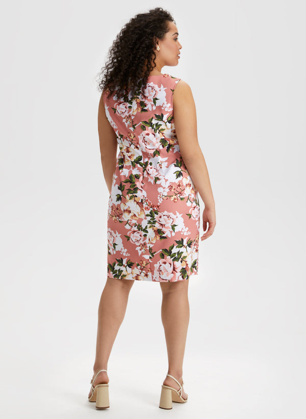 Laura Rose Print Sleeveless Dress