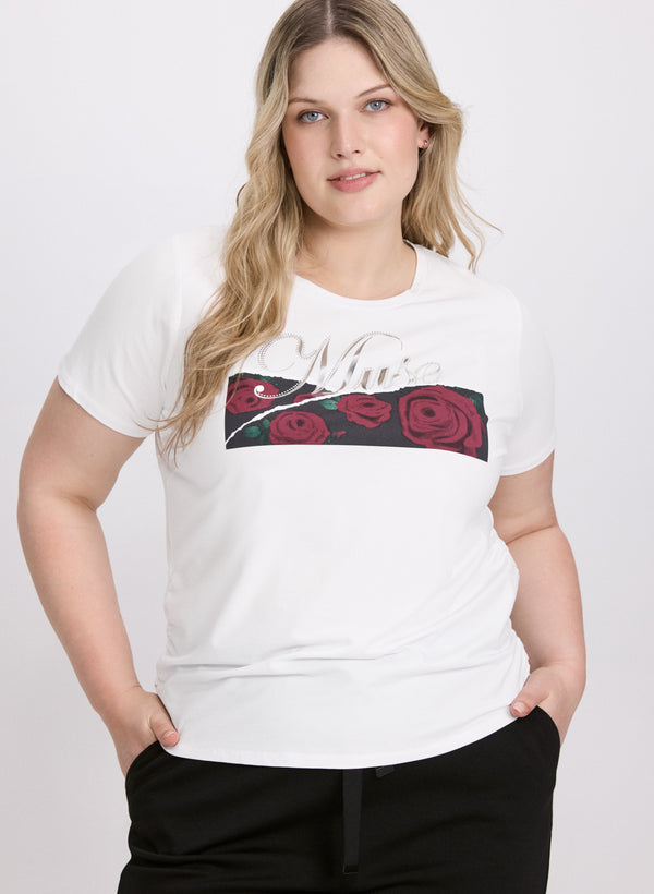 laura Rose Print T-Shirt