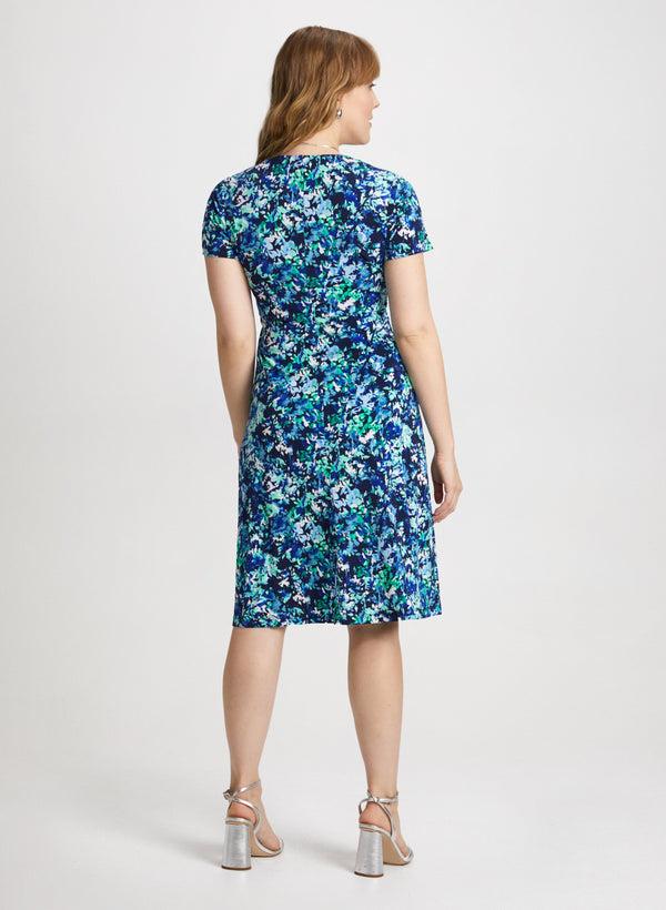 Laura Ruched Details Floral Dress