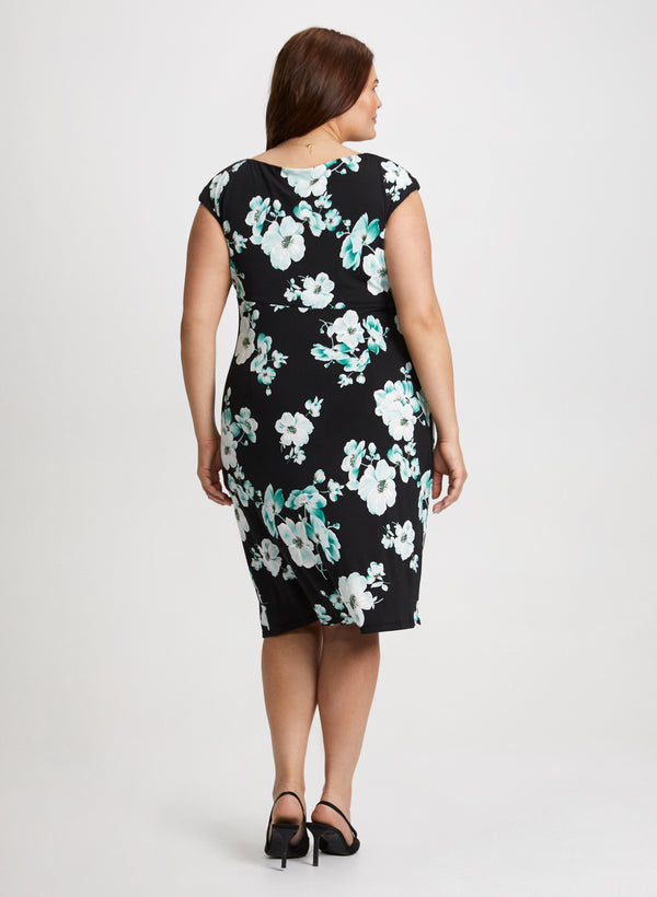 Laura Ruched Waist Floral Dress