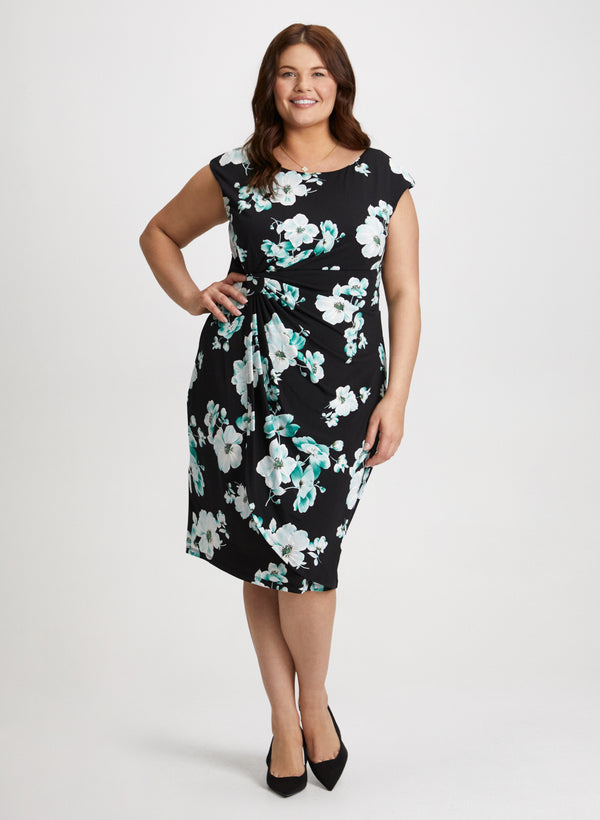 laura Ruched Waist Floral Dress